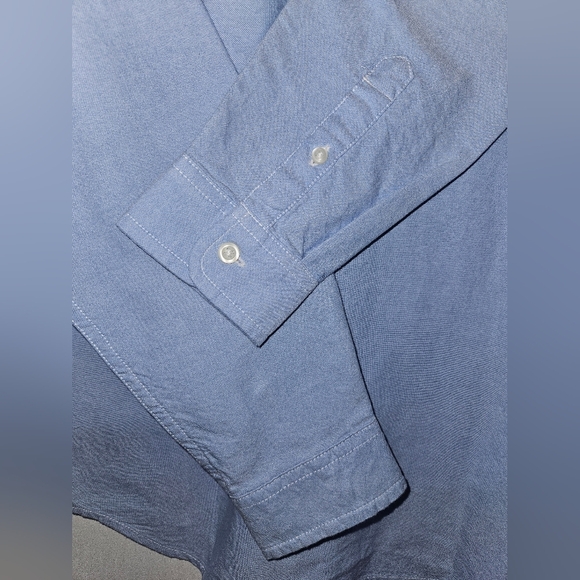 The Children's Place Oxford Blue Button Up Long Sleeve Shirt. Classic Style 14H - Picture 8 of 10